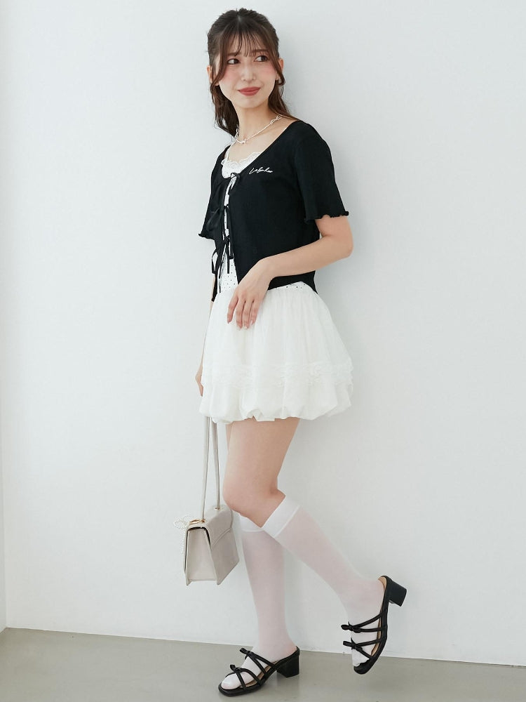 マジェスティックレゴン MAJESTIC LEGON ペプラムキャミセットカットカーデ （他） 他