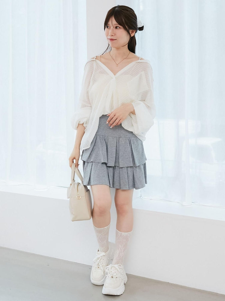 マジェスティックレゴン MAJESTIC LEGON 2wayミディシャツ （ピンク） ピンク