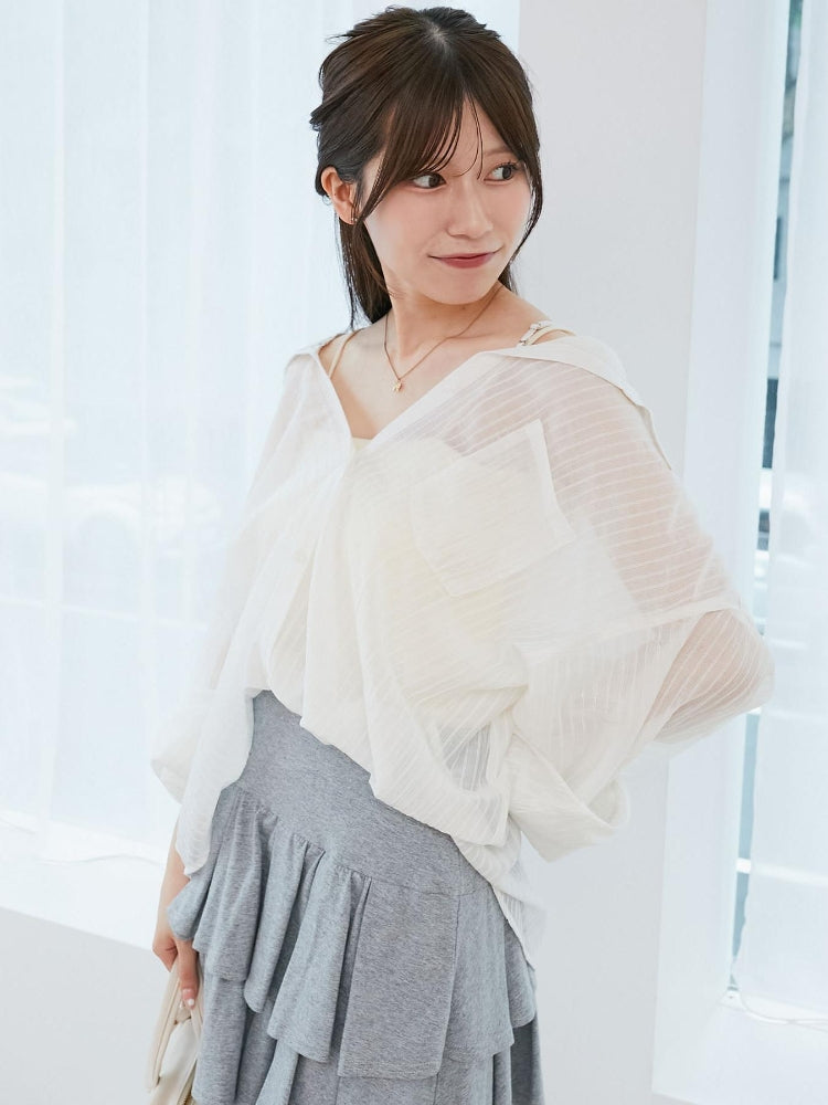 マジェスティックレゴン MAJESTIC LEGON 2wayミディシャツ （ピンク） ピンク