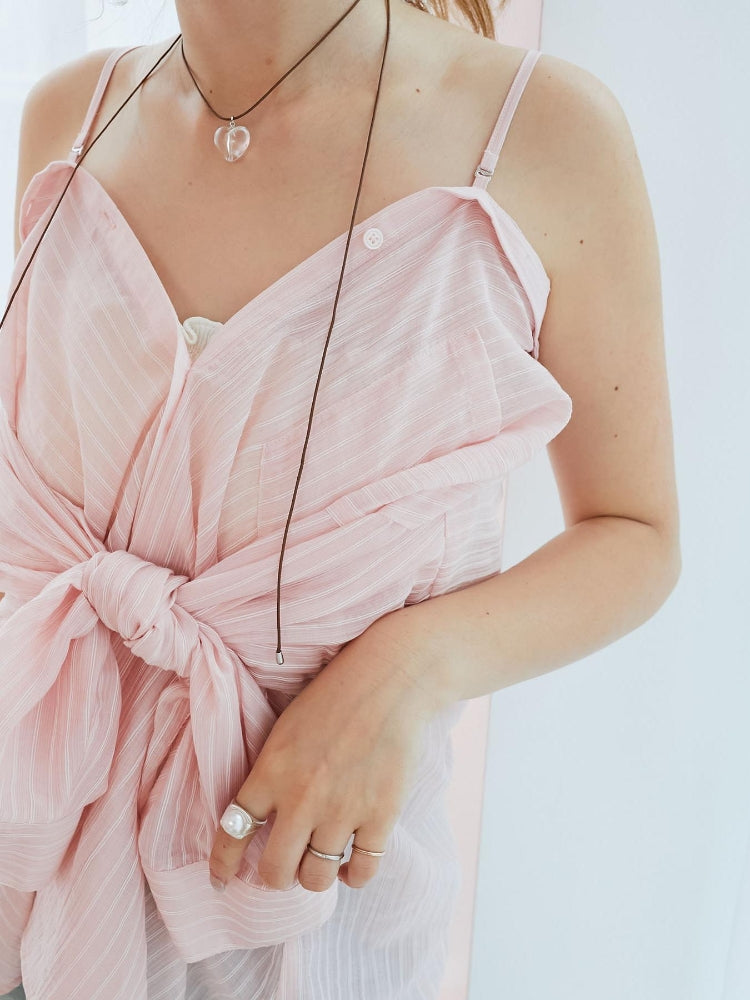 マジェスティックレゴン MAJESTIC LEGON 2wayミディシャツ （ピンク） ピンク