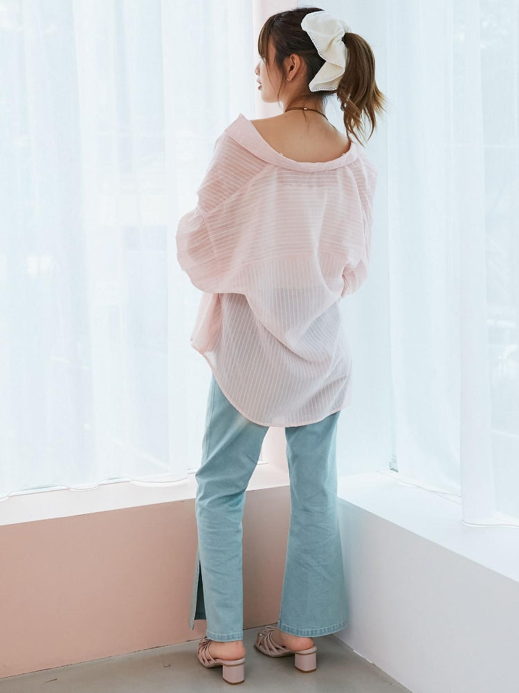 マジェスティックレゴン MAJESTIC LEGON 2wayミディシャツ （ピンク） ピンク