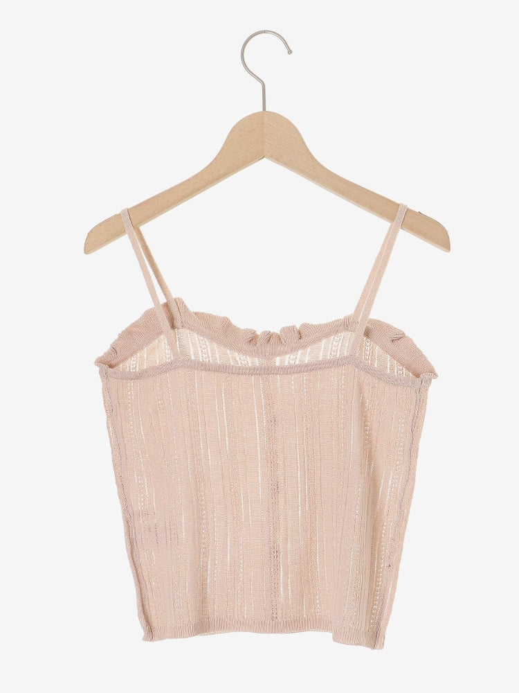 マジェスティックレゴン MAJESTIC LEGON キャミセットレーシー長袖カーデ （ブラック） ブラック