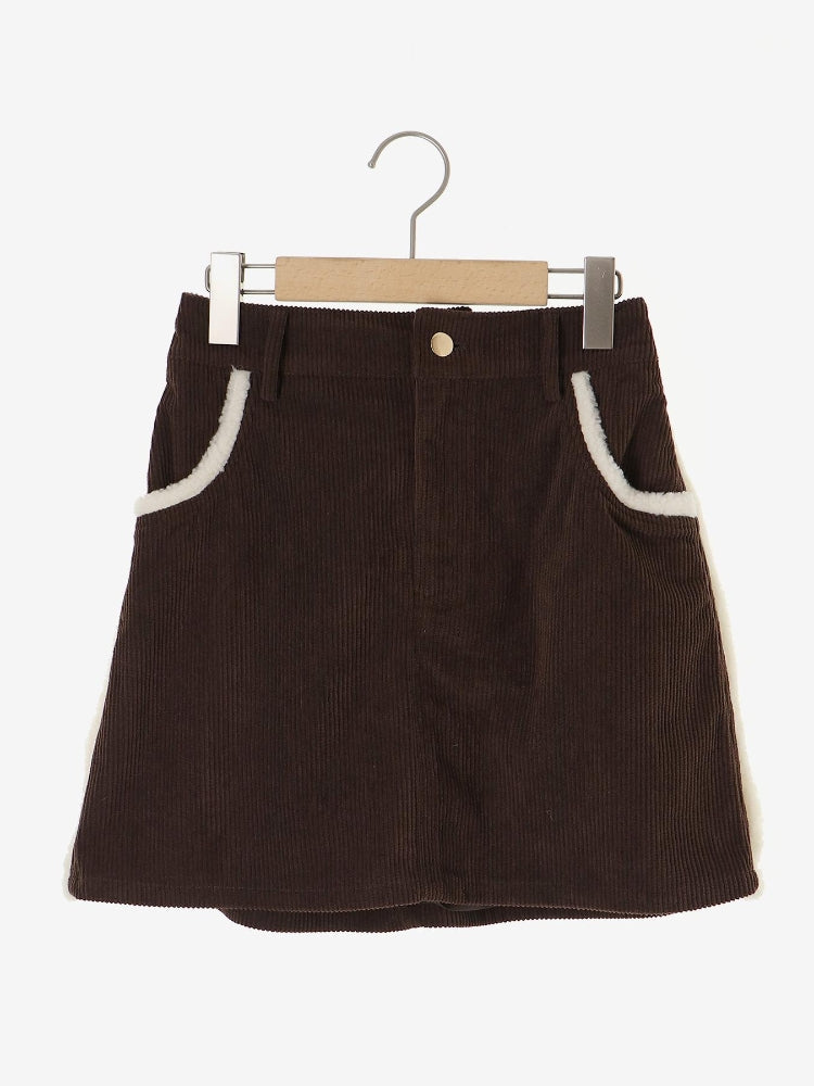 マジェスティックレゴン MAJESTIC LEGON ボアトリムミニスカパン （ブラウン） ブラウン