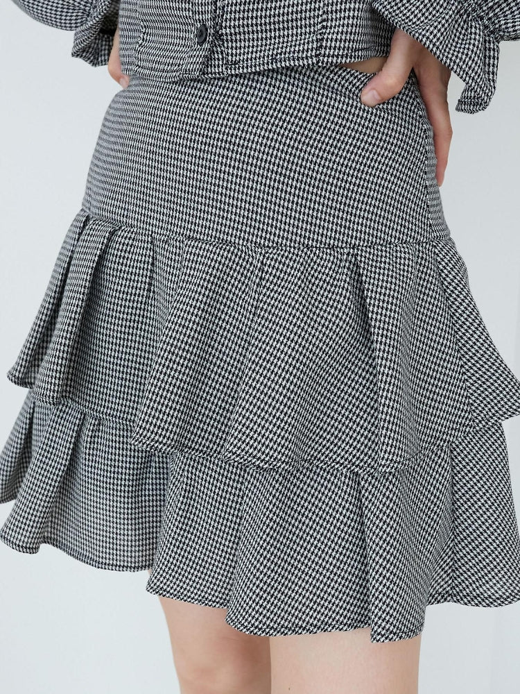 マジェスティックレゴン MAJESTIC LEGON アソートティアードミニスカパン （ブラック） ブラック