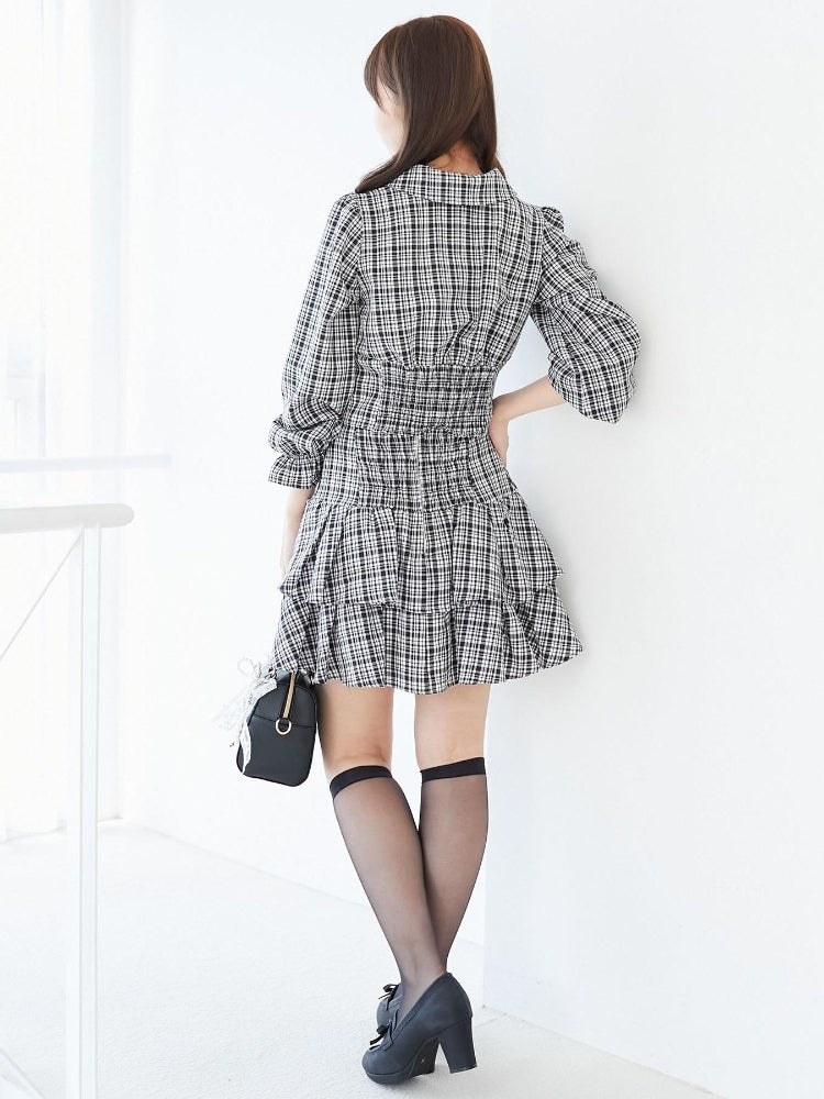 マジェスティックレゴン MAJESTIC LEGON アソートティアードミニスカパン （ブラック） ブラック