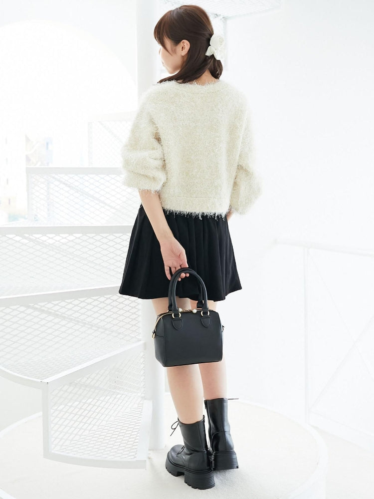 マジェスティックレゴン MAJESTIC LEGON ベルトセットプリーツミニスカパン （グレー） グレー