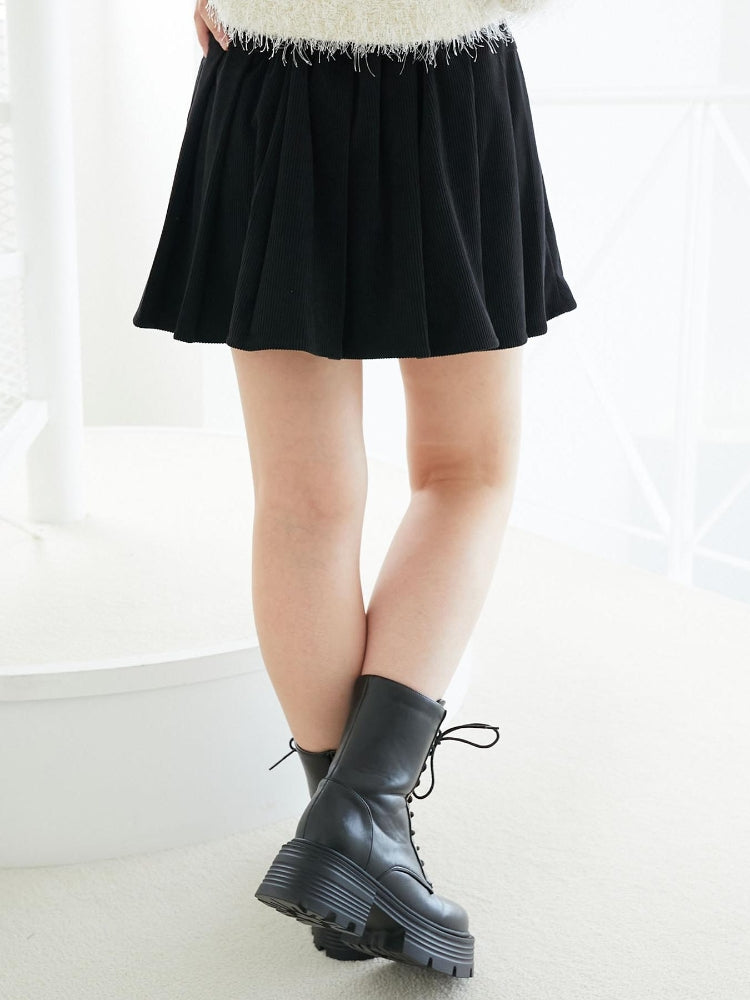 マジェスティックレゴン MAJESTIC LEGON ベルトセットプリーツミニスカパン （グレー） グレー