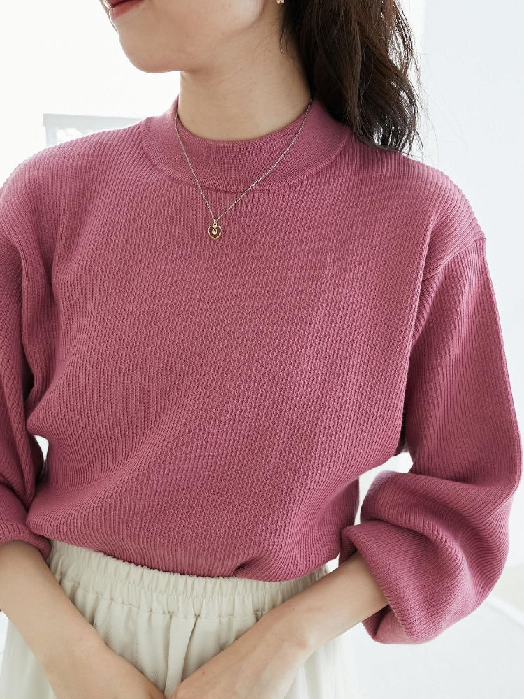 マジェスティックレゴン MAJESTIC LEGON ボリュームスリーブニット （ピンク） ピンク