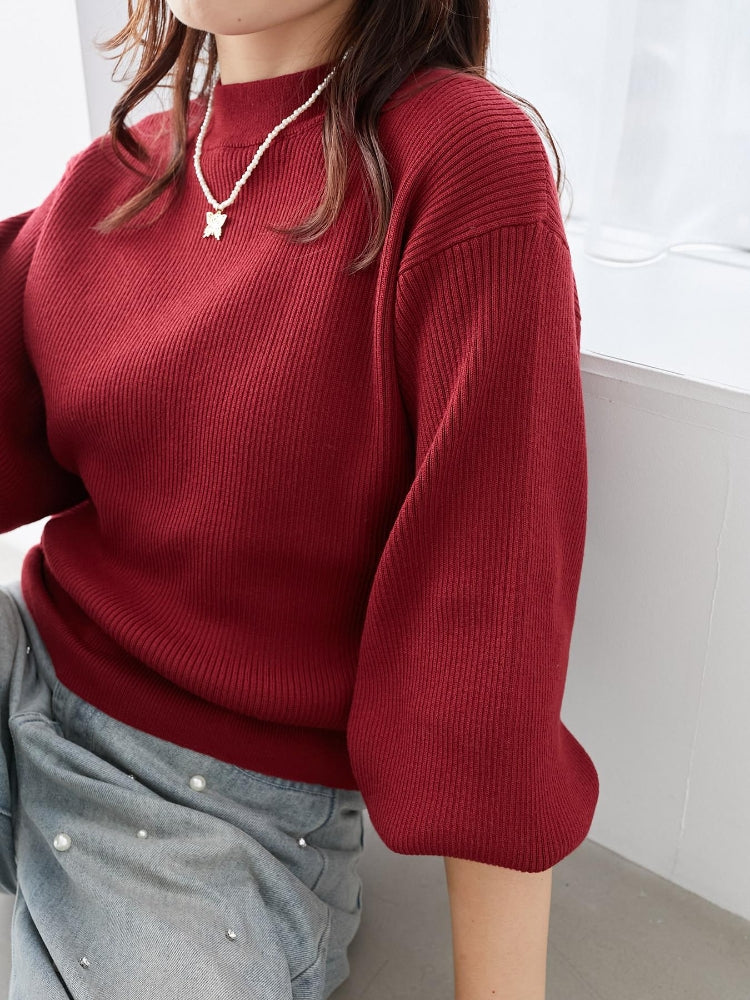 マジェスティックレゴン MAJESTIC LEGON ボリュームスリーブニット （ピンク） ピンク