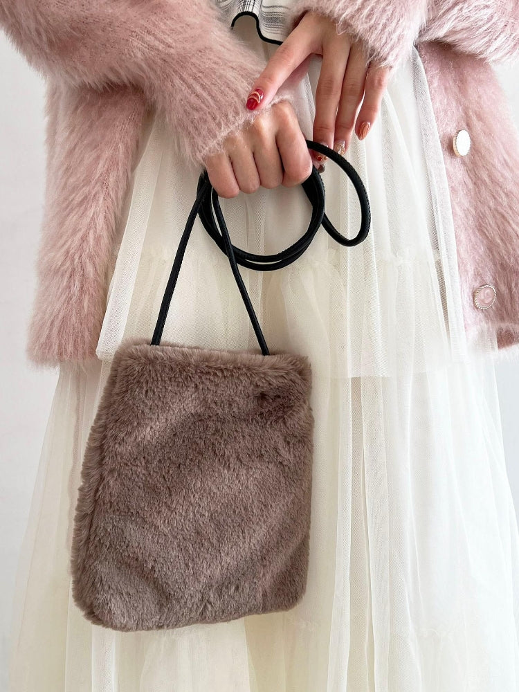 マジェスティックレゴン MAJESTIC LEGON ファーポシェット （グレー） グレー