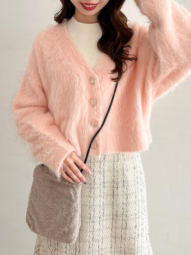 マジェスティックレゴン MAJESTIC LEGON ファーポシェット （グレー） グレー