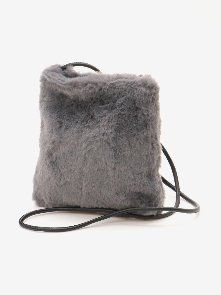 マジェスティックレゴン MAJESTIC LEGON ファーポシェット （グレー） グレー