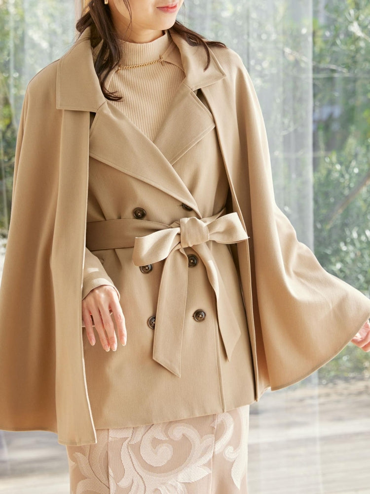 MAJESTIC LEGON 2wayケープデザイントレンチ（ホワイト） ホワイト