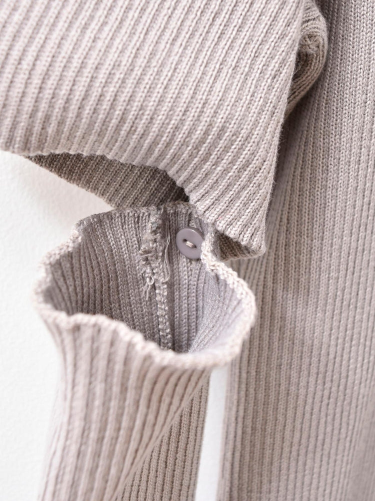 MAJESTIC LEGON ☆レースカラーマルチwayニットワンピ（グレー） グレー