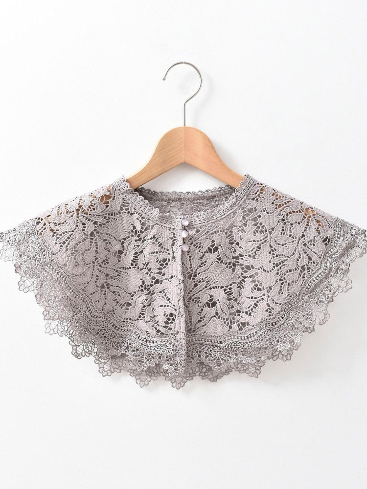 MAJESTIC LEGON ☆レースカラーマルチwayニットワンピ（グレー） グレー