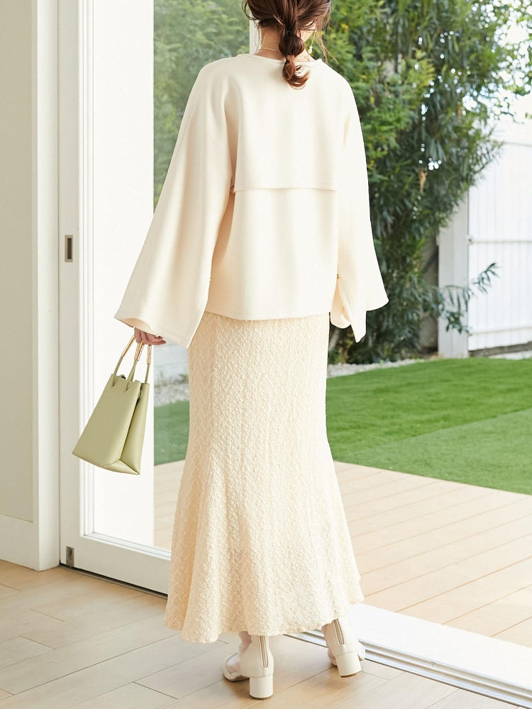 MAJESTIC LEGON ストレッチレースマーメイドスカート（グレー） グレー