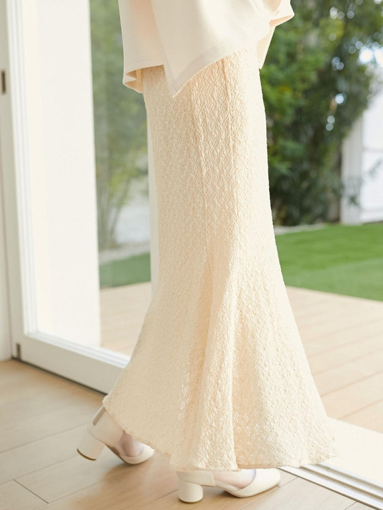 MAJESTIC LEGON ストレッチレースマーメイドスカート（グレー） グレー