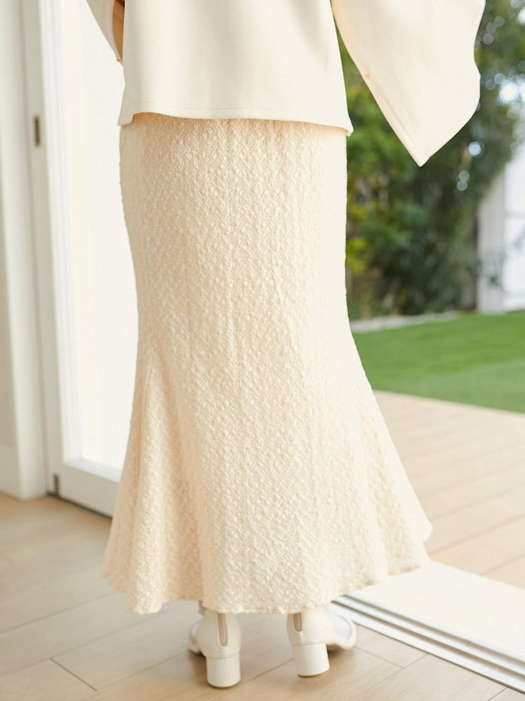 MAJESTIC LEGON ストレッチレースマーメイドスカート（グレー） グレー