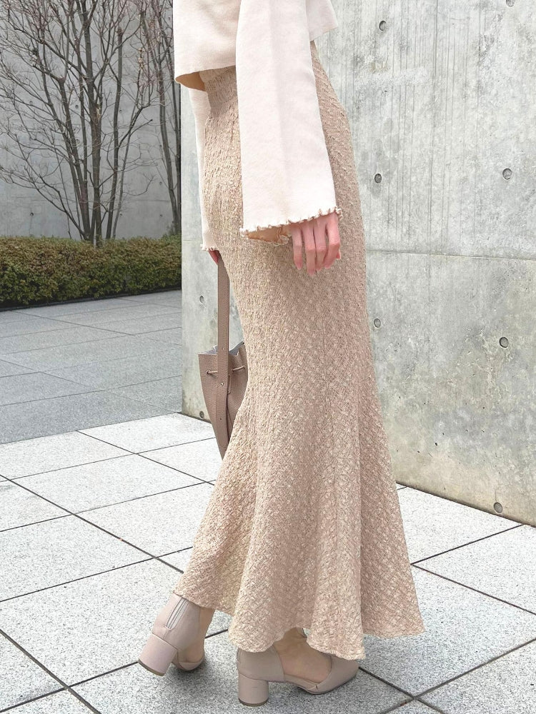 MAJESTIC LEGON ストレッチレースマーメイドスカート（グレー） グレー