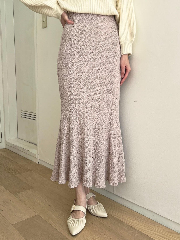 MAJESTIC LEGON ストレッチレースマーメイドスカート（グレー） グレー