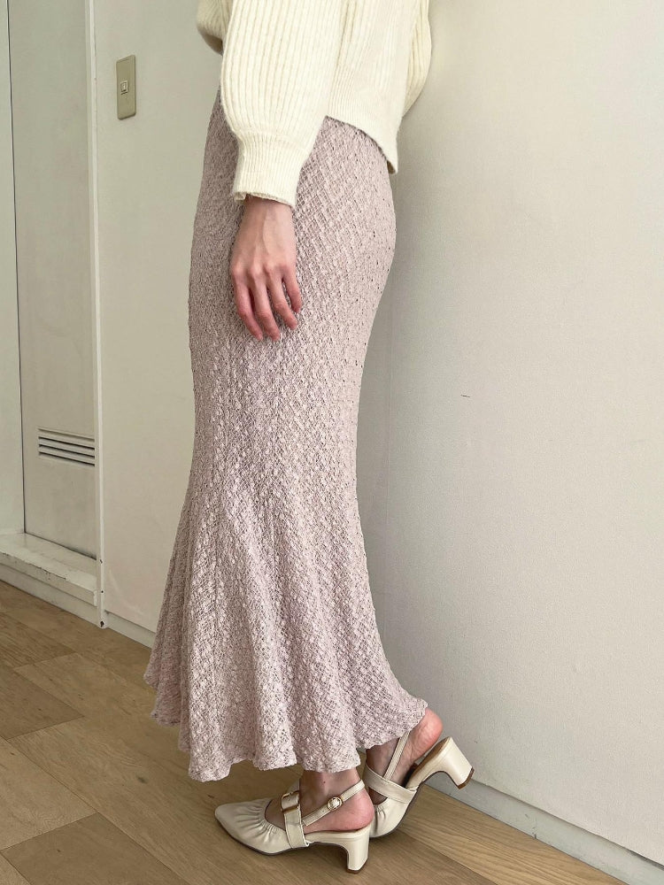 MAJESTIC LEGON ストレッチレースマーメイドスカート（グレー） グレー