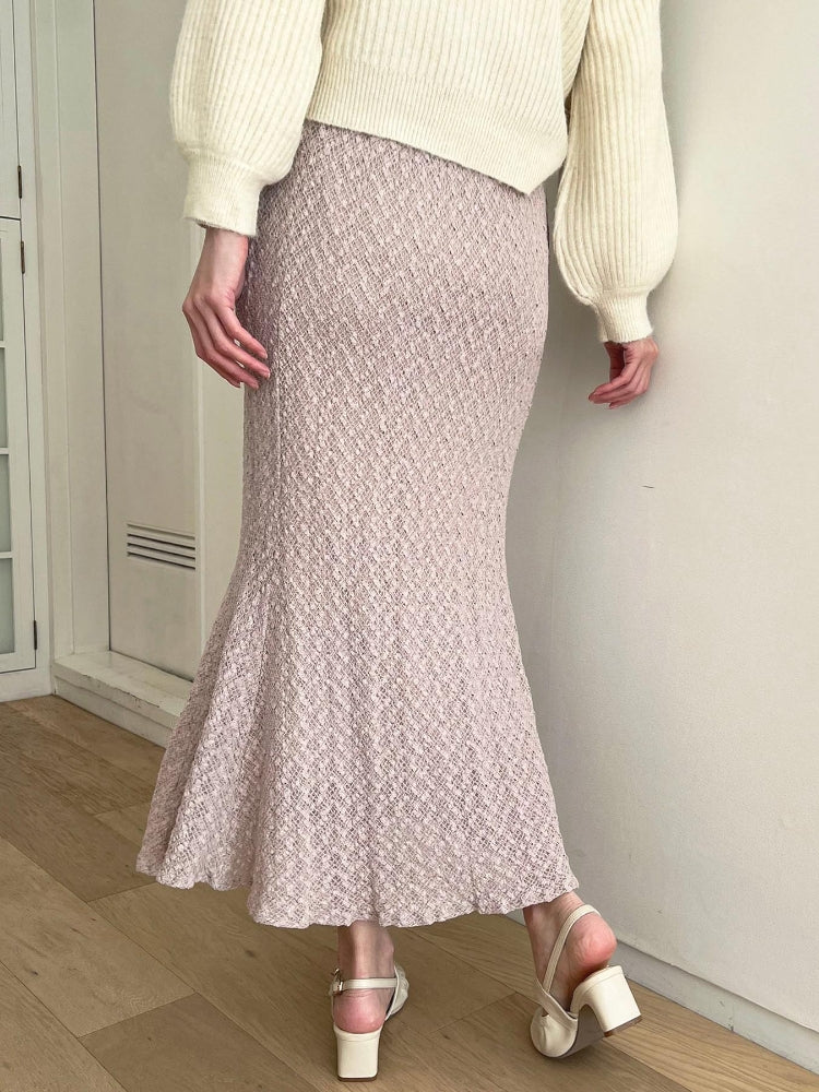 MAJESTIC LEGON ストレッチレースマーメイドスカート（グレー） グレー