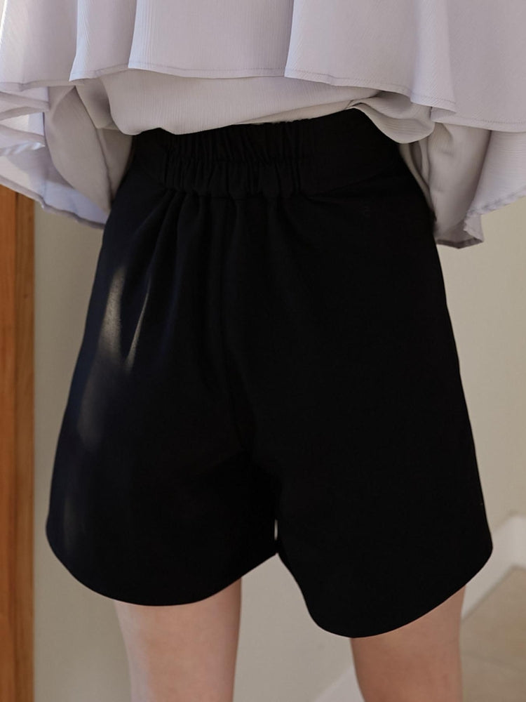 MAJESTIC LEGON タックハーフパンツ（ベージュ） ベージュ
