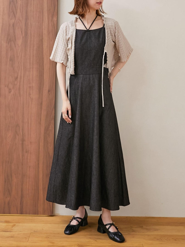 MAJESTIC LEGON キャミセットプチフリルカーディガン（イエロー） イエロー