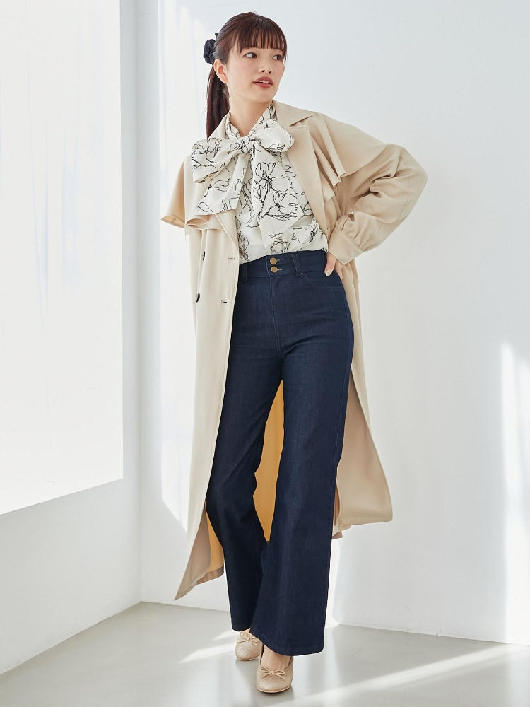 MAJESTIC LEGON ケープロングトレンチコート（ホワイト） ホワイト