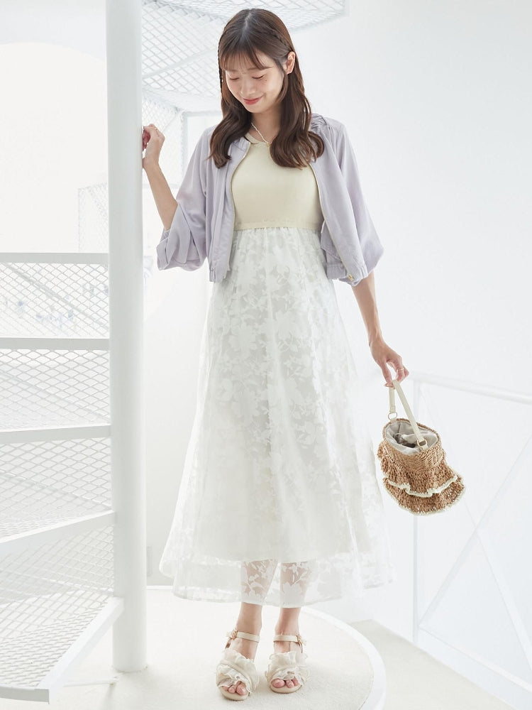 MAJESTIC LEGON MAJESTIC LEGON Lace-Up Sleeveless Docking Dress