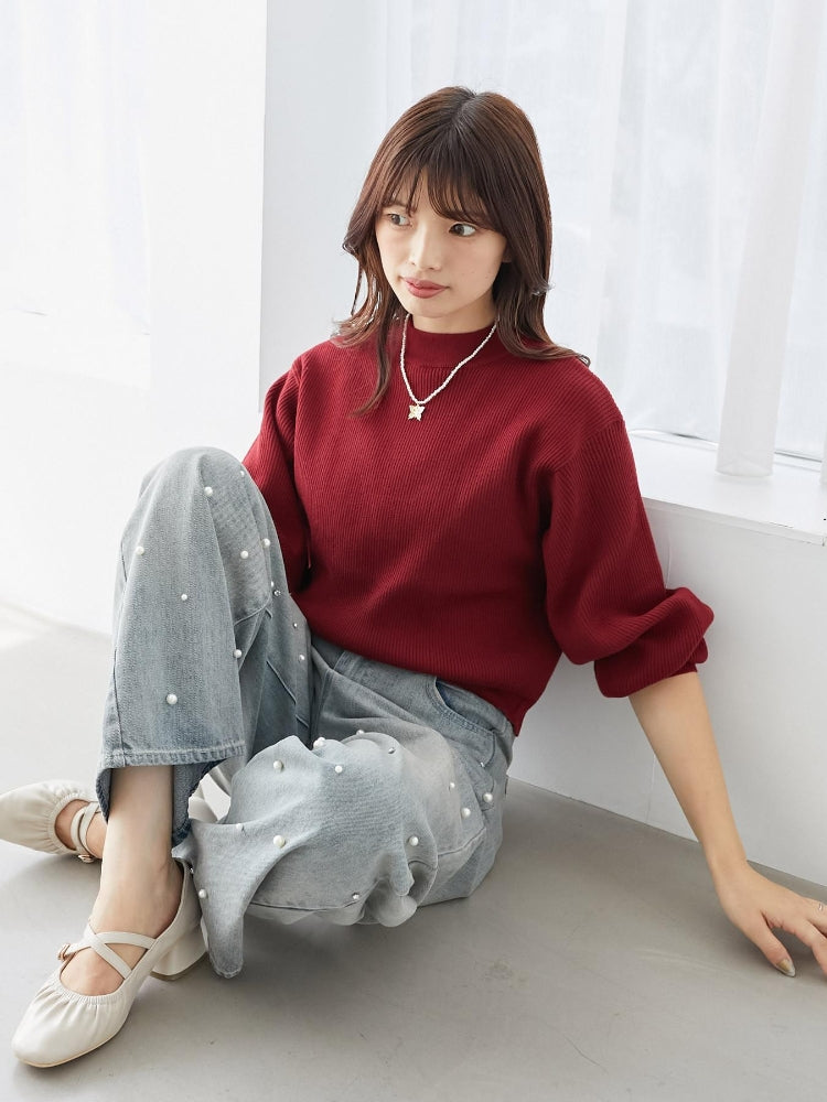 マジェスティックレゴン MAJESTIC LEGON ボリュームスリーブニット