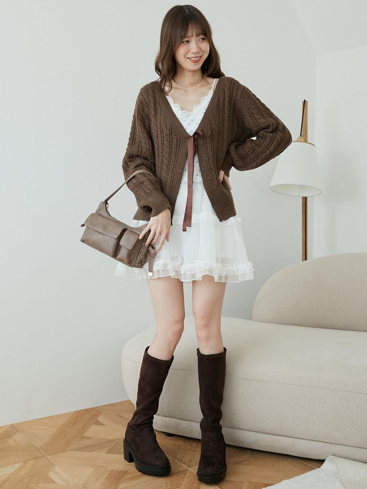 マジェスティックレゴン MAJESTIC LEGON カップ付きローズリボンキャミ （ブルー） ブルー
