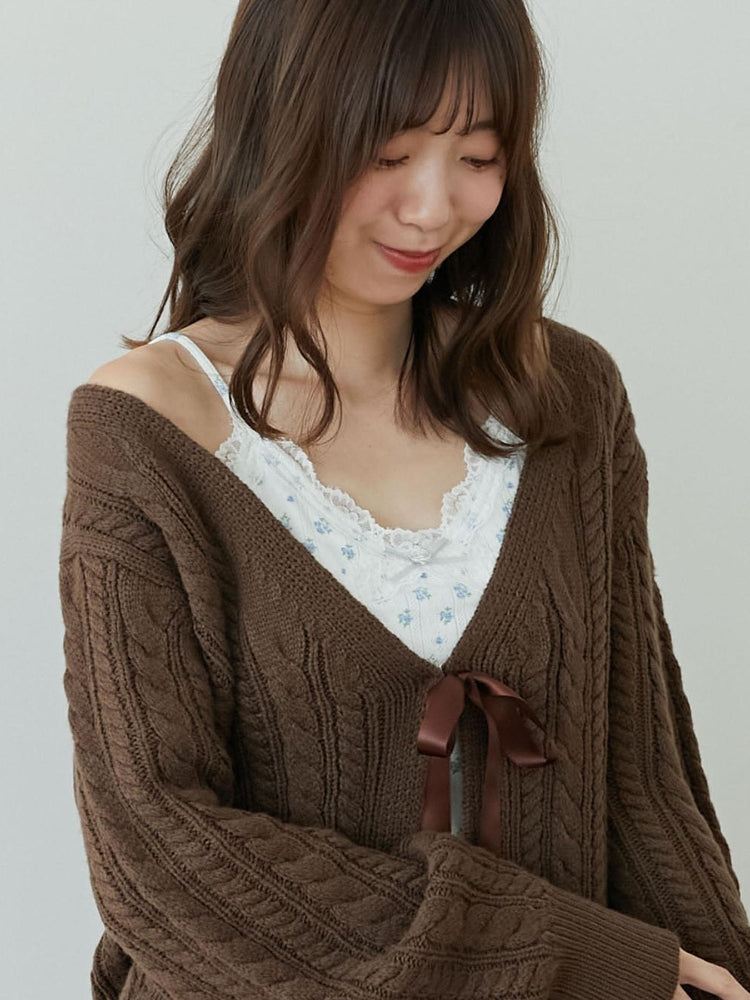マジェスティックレゴン MAJESTIC LEGON カップ付きローズリボンキャミ （ブルー） ブルー