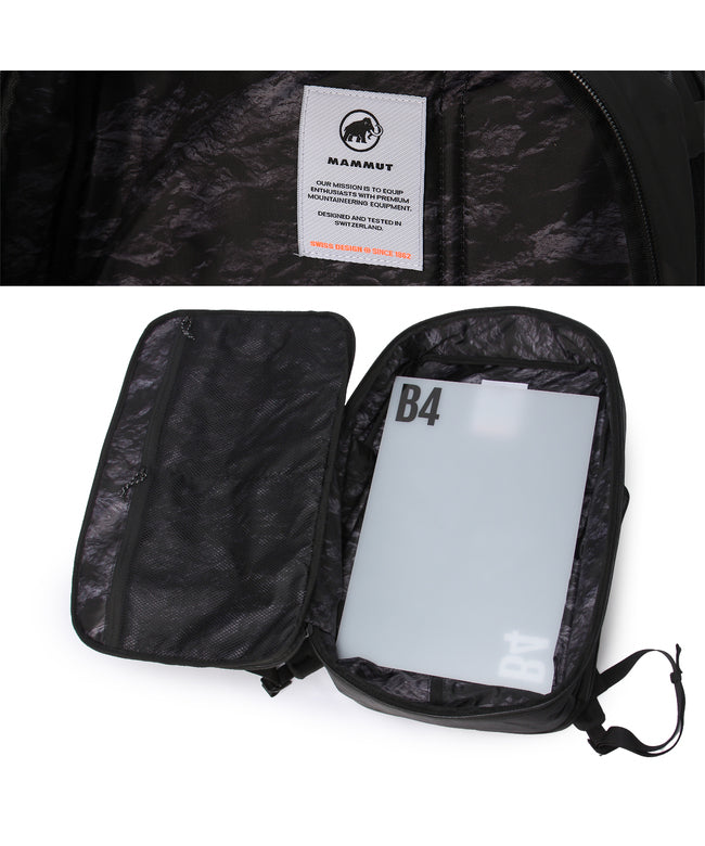 マムート MAMMUT マムート セオン リュック ビジネスリュック メンズ ブランド 通勤 撥水 A4 B4 25L PC収納 MAMMUT Seon 2510-03911 （ブラック0001） ブラック0001