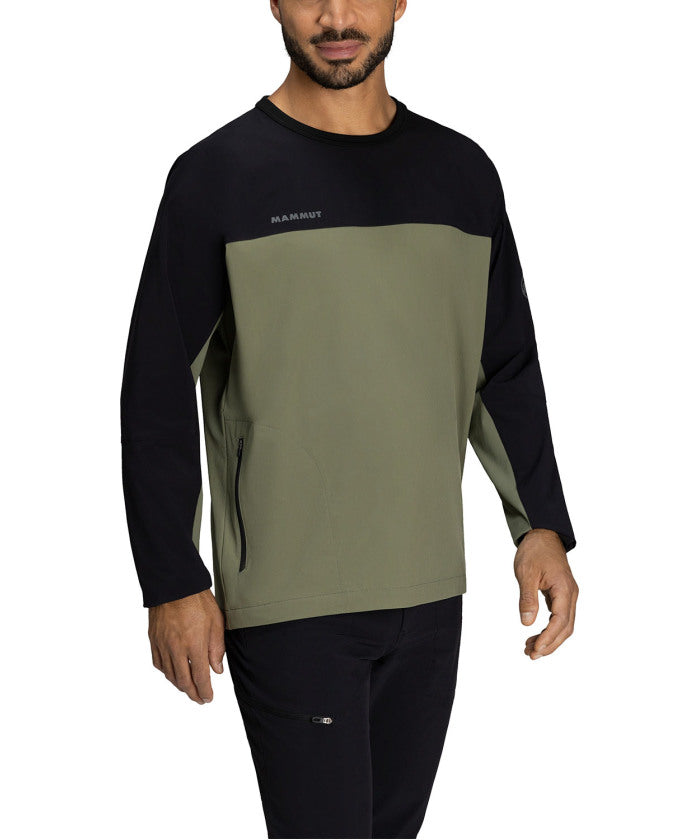 マムート MAMMUT マムート MAMMUT アウトドア COMFORT CREW NECK AF MEN 101102402 （40299 MARSH-BLACK） 40299 MARSH-BLACK