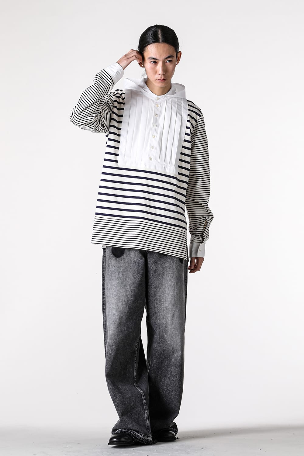 エムエーエスユー MASU Marine Pullover Shirt （Navy） Navy