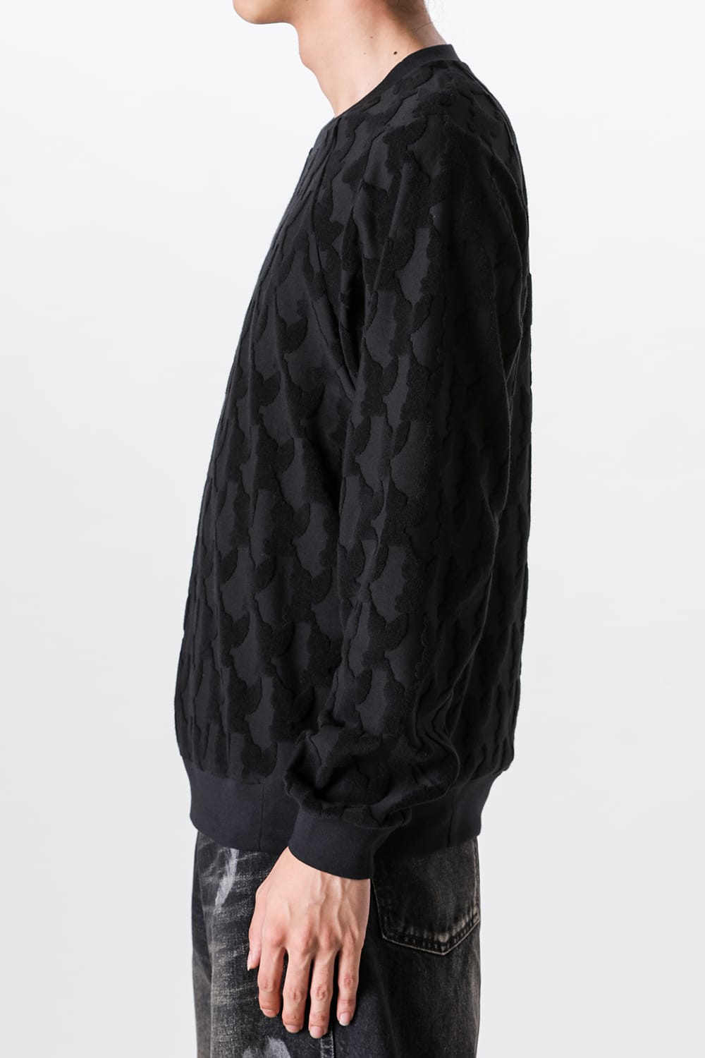 エムエーエスユー MASU Angel Pile Jacquard Sweatshirt （BLACK） BLACK