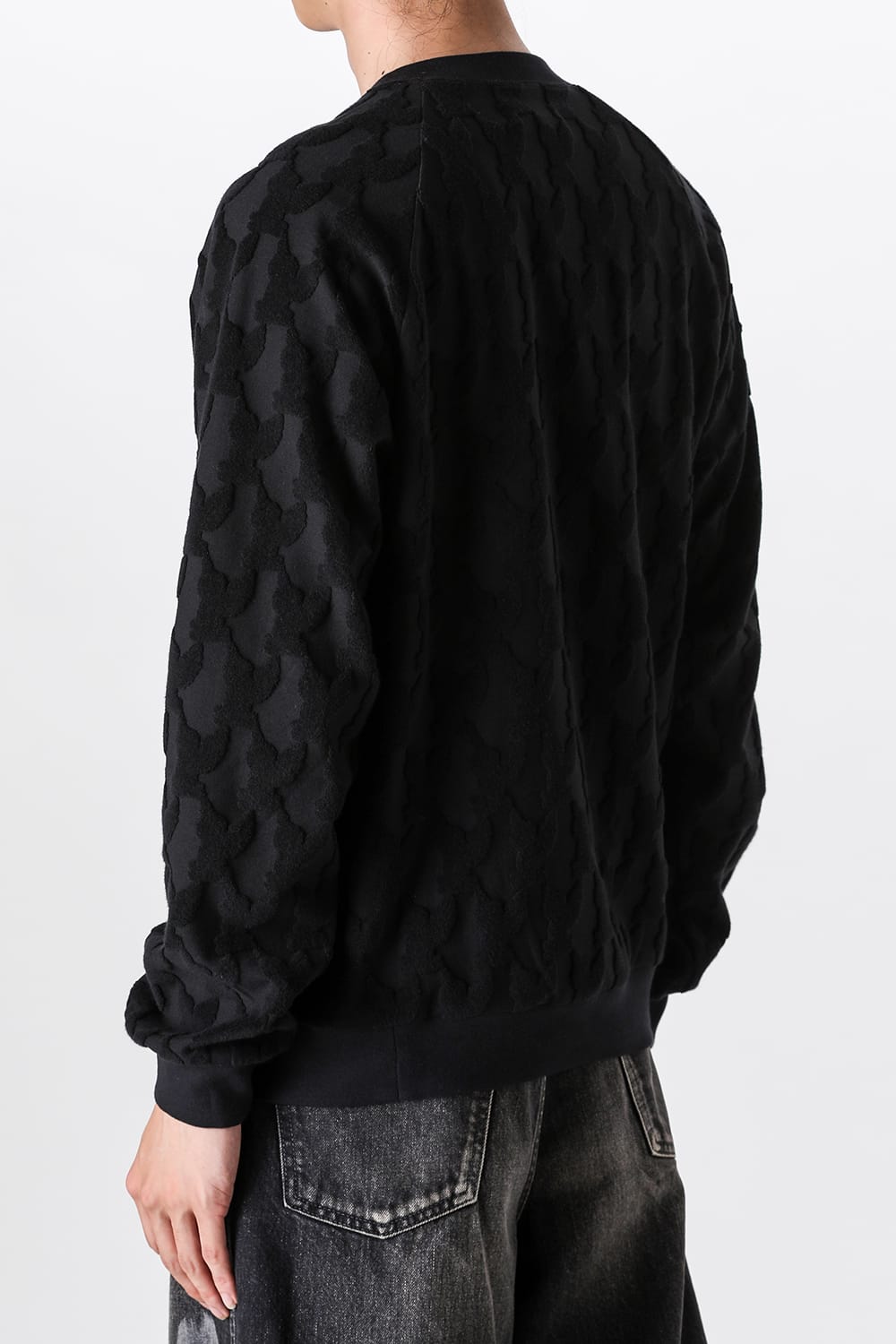エムエーエスユー MASU Angel Pile Jacquard Sweatshirt （BLACK） BLACK