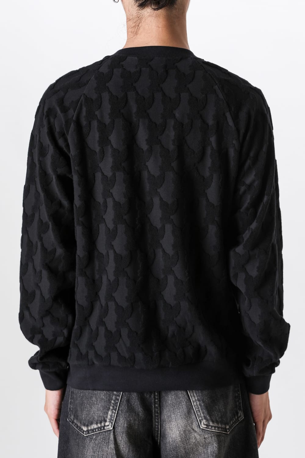 エムエーエスユー MASU Angel Pile Jacquard Sweatshirt （BLACK） BLACK