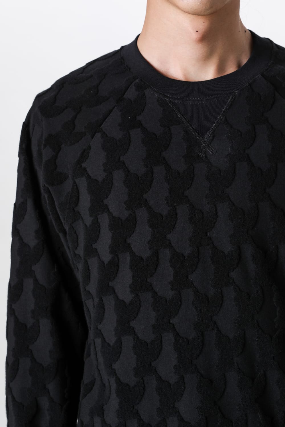 エムエーエスユー MASU Angel Pile Jacquard Sweatshirt （BLACK） BLACK