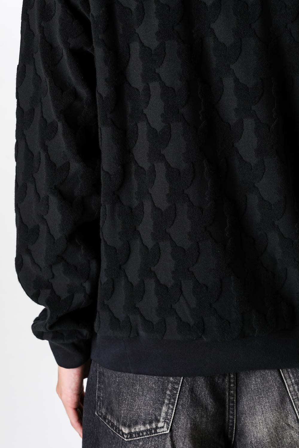 エムエーエスユー MASU Angel Pile Jacquard Sweatshirt （BLACK） BLACK