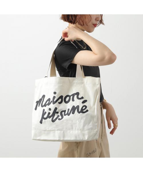 メゾンキツネ MAISON KITSUNE MAISON KITSUNE トートバッグ OW05124WW9042 （P700/ECRU/クリーム） P700/ECRU/クリーム