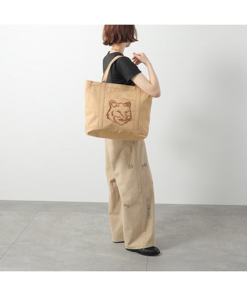 メゾンキツネ MAISON KITSUNE MAISON KITSUNE トートバッグ LW05104WW0107 ラージ （0076/SLATE-GREY） 0076/SLATE-GREY
