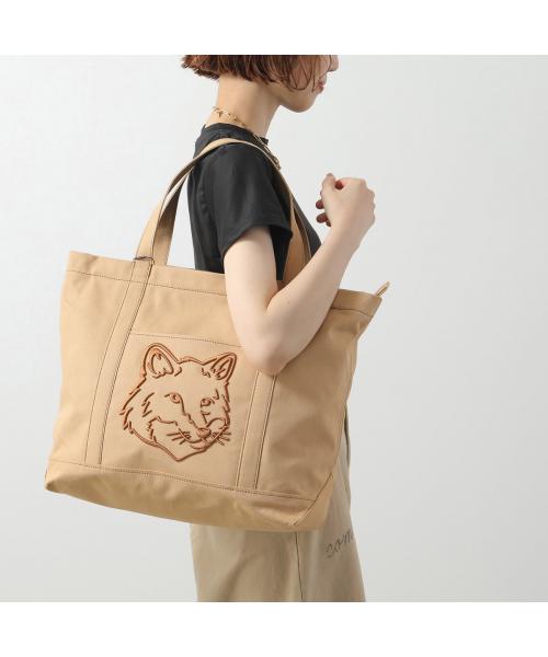 メゾンキツネ MAISON KITSUNE MAISON KITSUNE トートバッグ LW05104WW0107 ラージ （0102/CORK） 0102/CORK