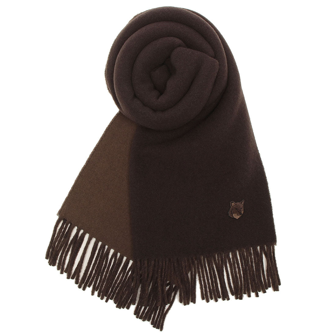 Maison Kitsuné MAISON KITSUNÉ Scarf Fox Head Double Face Wine Red Men's Women's MAISON KITSUNÉ NM06201 WA0018 P296