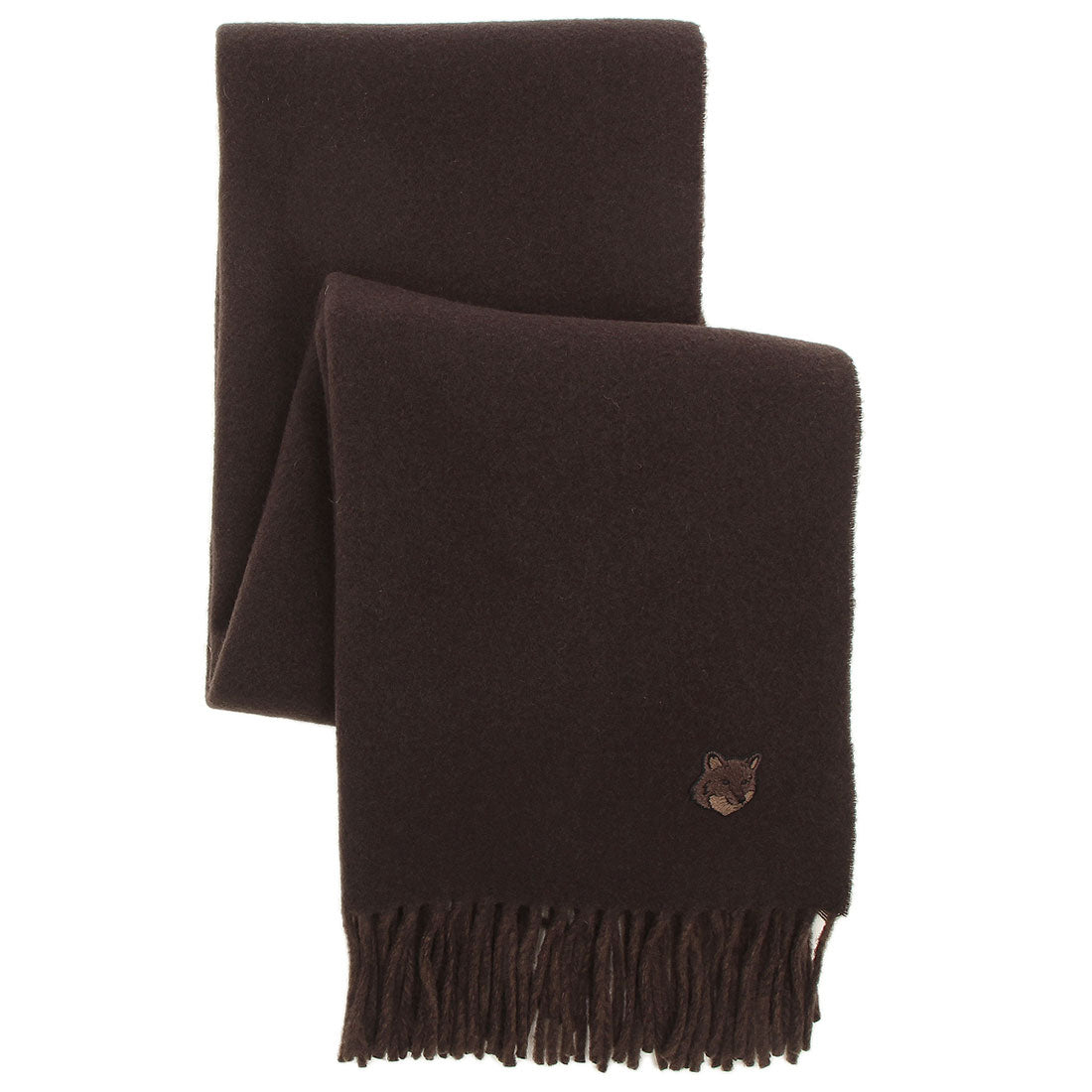 Maison Kitsuné MAISON KITSUNÉ Scarf Fox Head Double Face Wine Red Men's Women's MAISON KITSUNÉ NM06201 WA0018 P296