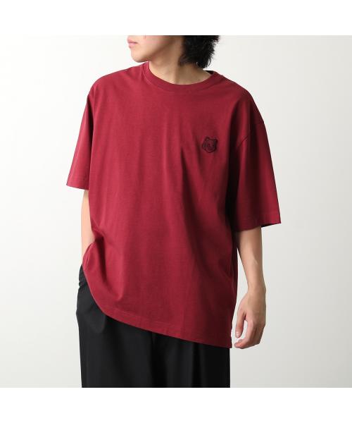 メゾンキツネ MAISON KITSUNE MAISON KITSUNE Tシャツ LM00107KJ0119 半袖 カットソー （Sundown-Red/ボルドー） Sundown-Red/ボルドー