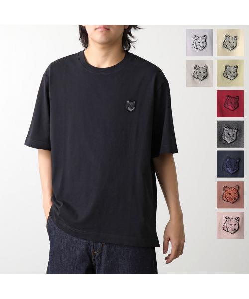 メゾンキツネ MAISON KITSUNE MAISON KITSUNE Tシャツ LM00107KJ0119 半袖 カットソー （Sundown-Red/ボルドー） Sundown-Red/ボルドー