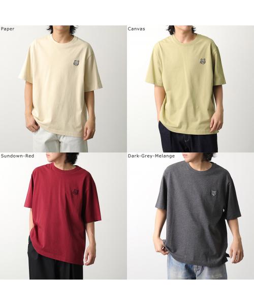 メゾンキツネ MAISON KITSUNE MAISON KITSUNE Tシャツ LM00107KJ0119 半袖 カットソー （Sundown-Red/ボルドー） Sundown-Red/ボルドー