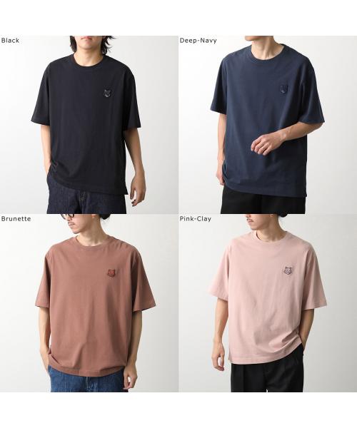 メゾンキツネ MAISON KITSUNE MAISON KITSUNE Tシャツ LM00107KJ0119 半袖 カットソー （Sundown-Red/ボルドー） Sundown-Red/ボルドー